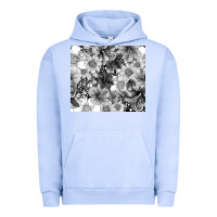 Pigment Grape Ice black and white floral Urban Hoodie - TumblerDesignByShophia