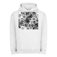 Pigment Lunar Rock black and white floral Urban Hoodie - TumblerDesignByShophia