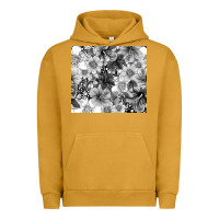 Pigment Peanut Butter black and white floral Urban Hoodie - TumblerDesignByShophia