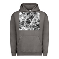 Pigment Tornado black and white floral Urban Hoodie - TumblerDesignByShophia