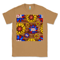 Usa Sunflower Seamless Pattern Classic Tee | Teevron