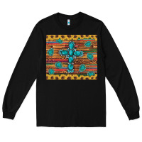 Black western gemstone cross sunflowers leopard serape glitter wooden tumble Long Sleeve Tee - Artiststas