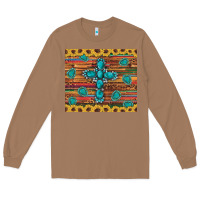 Toasted Coconut western gemstone cross sunflowers leopard serape glitter wooden tumble Long Sleeve Tee - Artiststas