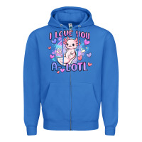 True Royal love you a lotl Zipper Hoodie - MaliasSmallBusiness