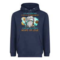 Navy A Pinch Of Patience a Das Of Kindness Heavyweight Hoodie - MaliasSmallBusiness