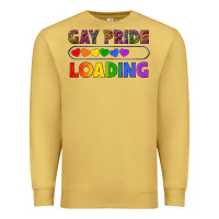 Antique Gold Western Gay Pride Loading LGBTQ+ Premium Sweatshirt - BundleAndBundleShop