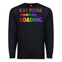 Black Western Gay Pride Loading LGBTQ+ Premium Sweatshirt - BundleAndBundleShop