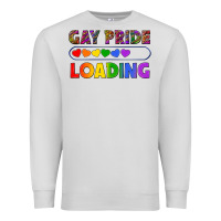 Dove Grey Western Gay Pride Loading LGBTQ+ Premium Sweatshirt - BundleAndBundleShop