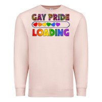 Pale Pink Western Gay Pride Loading LGBTQ+ Premium Sweatshirt - BundleAndBundleShop