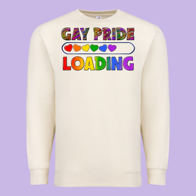 Western Gay Pride Loading Lgbtq+ Premium Sweatshirt Designed By Bundleandbundleshop