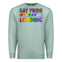 Seafoam Western Gay Pride Loading LGBTQ+ Premium Sweatshirt - BundleAndBundleShop