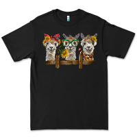 Black 3 alpacas Premium Tee - BarkalooDesign
