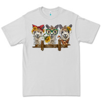 Dove Grey 3 alpacas Premium Tee - BarkalooDesign