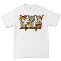 White 3 alpacas Premium Tee - BarkalooDesign