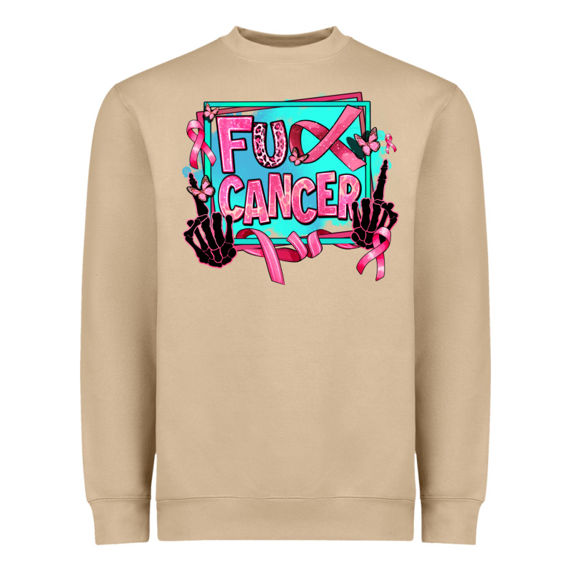 Fuck Cancer Heavyweight Sweatshirt by AdoDesignShop | Teevron
