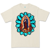 Bone Gemstone Lady Of Guadalupe Premium Tee - RanaPortraitStore