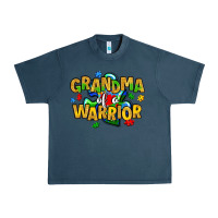 Midnight Navy grandma of a warrior Urban Heavy Tee - Artiststas