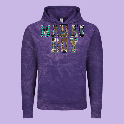 Western Mama's Boy Vintage Hoodie Designed By Cowhidedigitalart