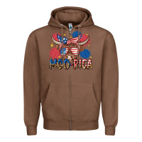 Chestnut moo rica Zipper Hoodie - MaliasSmallBusiness