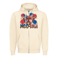 Sandshell moo rica Zipper Hoodie - MaliasSmallBusiness
