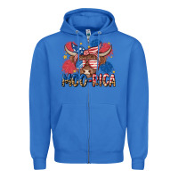 True Royal moo rica Zipper Hoodie - MaliasSmallBusiness