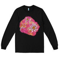 Black v.d  lavender and lotus patches Long Sleeve Tee - AdoDesignShop