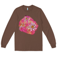 Chestnut v.d  lavender and lotus patches Long Sleeve Tee - AdoDesignShop
