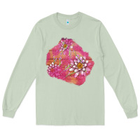 Matcha v.d  lavender and lotus patches Long Sleeve Tee - AdoDesignShop