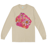 Mushroom v.d  lavender and lotus patches Long Sleeve Tee - AdoDesignShop