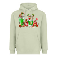 Matcha Elf coffee cups Heavyweight Hoodie - NancyCooperArtShop