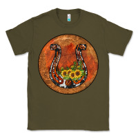 Army Green horseshoe circle Classic Tee - JahusDesignShop