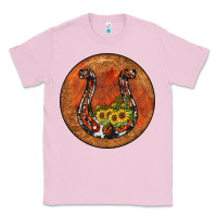 Bubblegum Pink horseshoe circle Classic Tee - JahusDesignShop