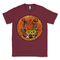Burgundy horseshoe circle Classic Tee - JahusDesignShop