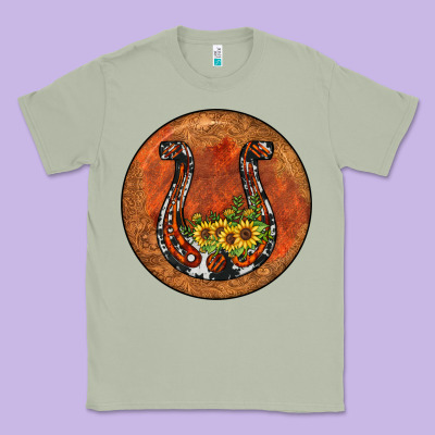 Horseshoe Circle Classic Tee Designed By Jahusdesignshop