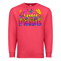 Cardinal Gay Pride With Butterfly Premium Sweatshirt - BundleAndBundleShop