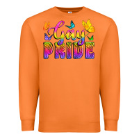 Carrot Gay Pride With Butterfly Premium Sweatshirt - BundleAndBundleShop