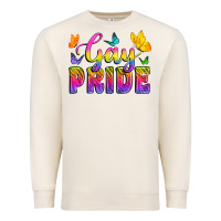 Sandshell Gay Pride With Butterfly Premium Sweatshirt - BundleAndBundleShop