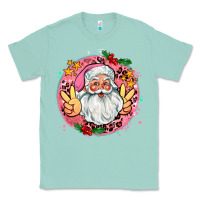 Seafoam merry christmas peace santa Classic Tee - AdoDesignShop