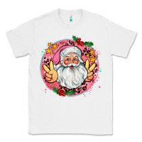 White merry christmas peace santa Classic Tee - AdoDesignShop