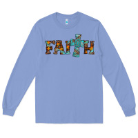 Colony Blue faith thanksgiving cross Long Sleeve Tee - AdoDesignShop