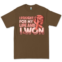 Cacao i fought for my life and i won uterine cancer peac Premium Tee - texasbilliewilder