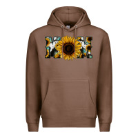 Chestnut Sunflower Turquoise Cowhide Mom Premium Hoodie - Bettercallsaul