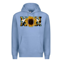 Colony Blue Sunflower Turquoise Cowhide Mom Premium Hoodie - Bettercallsaul