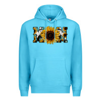 Ocean Blue Sunflower Turquoise Cowhide Mom Premium Hoodie - Bettercallsaul
