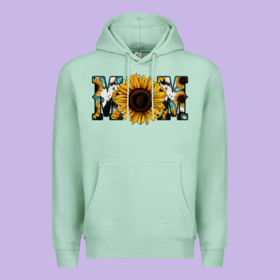 Sunflower Turquoise Cowhide Mom Premium Hoodie Designed By Bettercallsaul