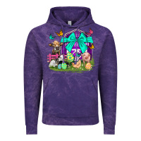 Cloud Purple Easter Farm Animal Easter Day Vintage Hoodie - Neo Western
