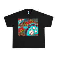 Black baseball leopard turquoise sunflower Urban Heavy Tee - JahusDesignShop