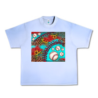 Grape Ice baseball leopard turquoise sunflower Urban Heavy Tee - JahusDesignShop