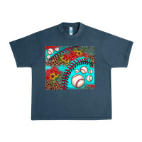 Midnight Navy baseball leopard turquoise sunflower Urban Heavy Tee - JahusDesignShop