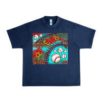 Navy baseball leopard turquoise sunflower Urban Heavy Tee - JahusDesignShop